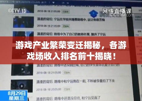 游戏产业繁荣变迁揭秘，各游戏场收入排名前十揭晓！