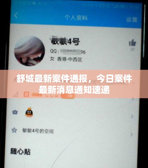 舒城最新案件通报，今日案件最新消息通知速递