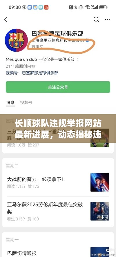 长顺球队违规举报网站最新进展，动态揭秘违规事件