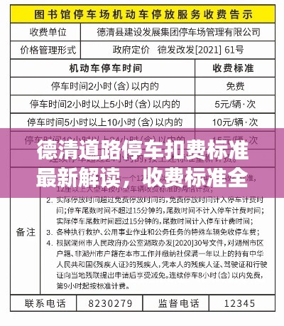 德清道路停车扣费标准最新解读，收费标准全解析