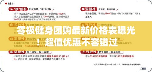 零极健身团购最新价格表曝光！超值优惠不容错过